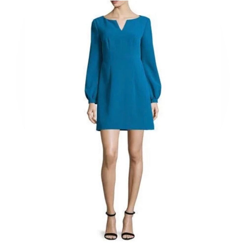 Milly Blue Molly Italian Cady Mini Dress 4